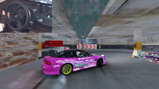 Assetto corsa - Tokyo drift map  180SX WDT  Underground Garaz Tube