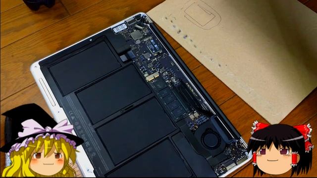 MacBook Air 13.3 A1466 2014 MD760J/B バッテリー交換　ゆっくり実況