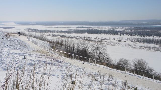 Самара. Смотровая площадка в посёлке Управленческом. Март 2024.