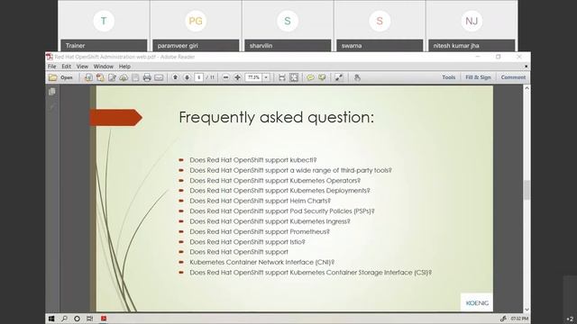 Webinar Red Hat Open Shift Administration II Operating a Production Kubernetes Cluster