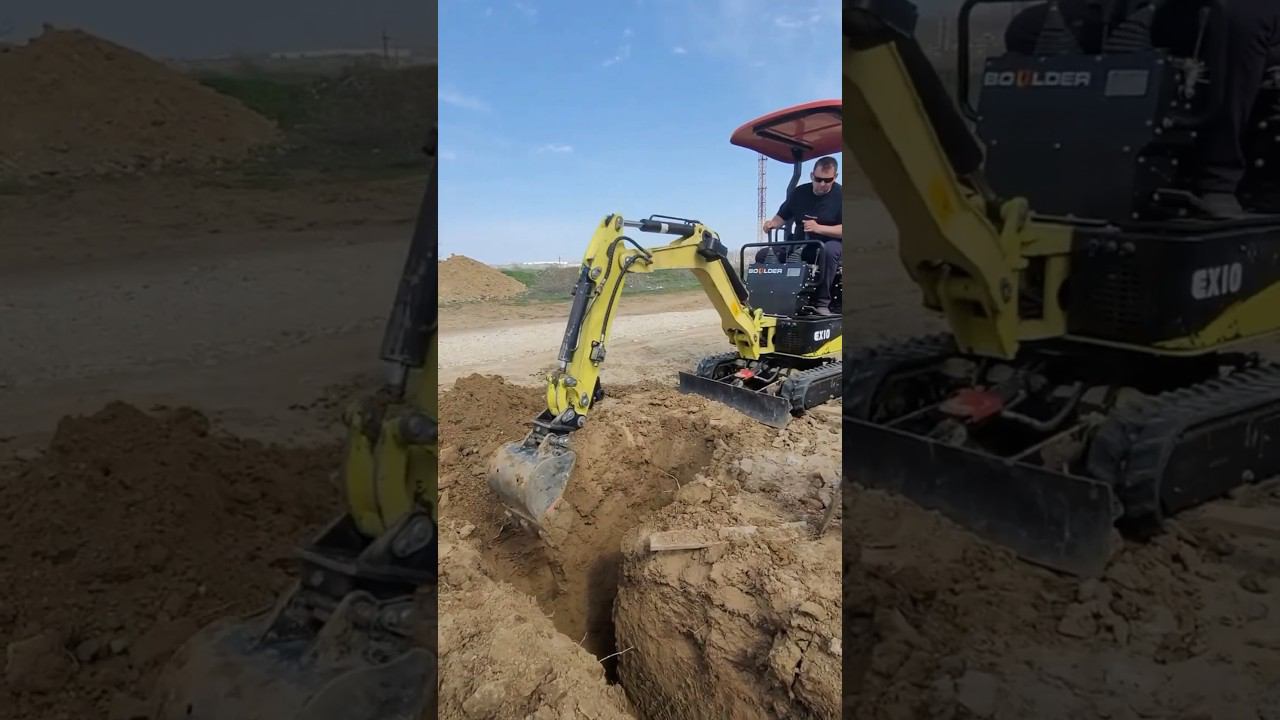 Boulder EX10 в работе, Волгоградская обл. #boulder #спецтехника #экскаватор #excavator #стройка