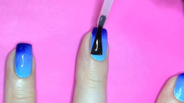 Двойной стемпинг с градиентом. Маникюр с дизаном. Краска 31 Born Pretty Store