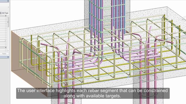 Revit 2018 New Feature -  Graphical Rebar Constraints in 3D Views