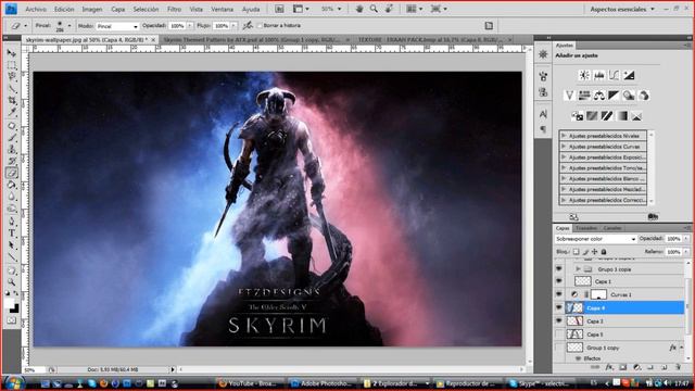Editing a wallpaper #1 | Skyrim Progression