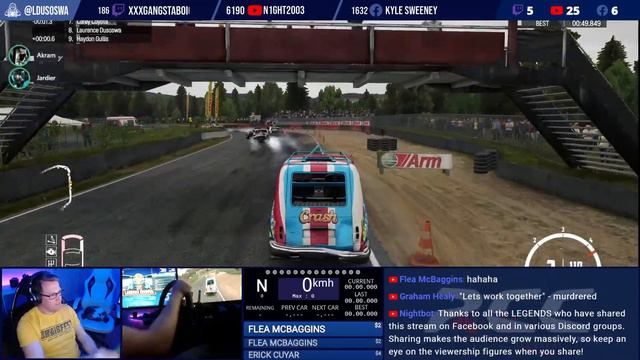 WRECKFEST against the biggest names in Sim Racing | LIVE YouTuber Event