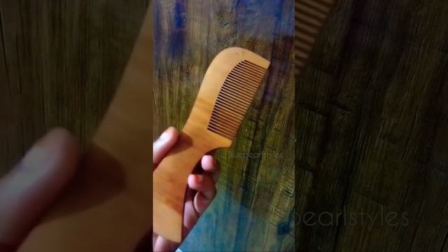 The magic of Wooden combs!✨ Eco friendly Hair styling ? Comb with nature| Bluepearlstyles