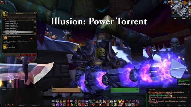WoW WoD - Illusion: POWER TORRENT - Enchanters Study - Garrison - Warlords of Draenor