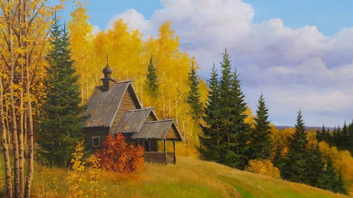 "Это всё - моё, родное..." Красота русского севера на картинах Сергея Курицына.