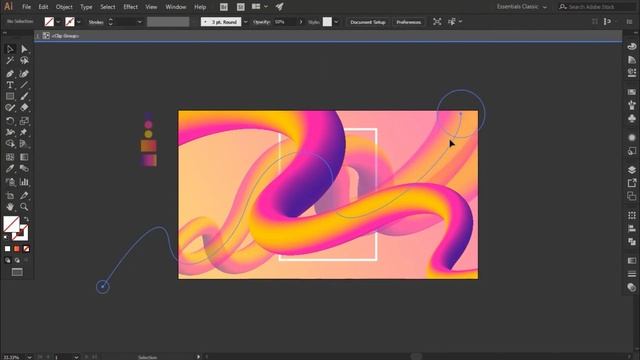 Liquid Color Background Design  | Adobe Illustrator Tutorial