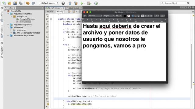 Escribir y leer archivo CSV usando Java