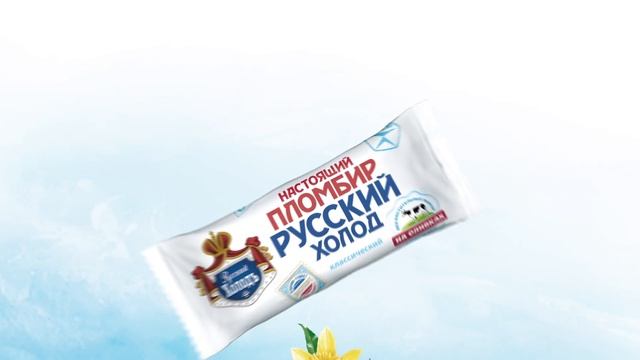 Мороженое «НАСТОЯЩИЙ ПЛОМБИР РУССКИЙ ХОЛОД» 5 сек. 2016 г.
