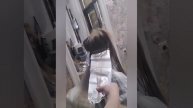 Мелирование через расчёску.