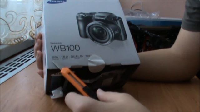 Unboxing Samsung WB100 + Hama Star 62