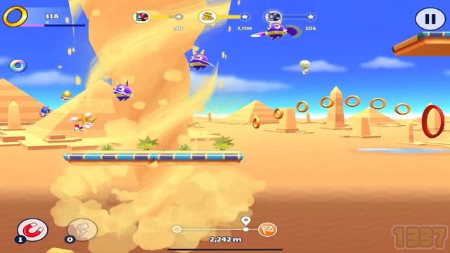 Sonic Runners Adventure - Desert Ruins 13-24 Levels - Full Chapter Walkthrough (iOS, Android)