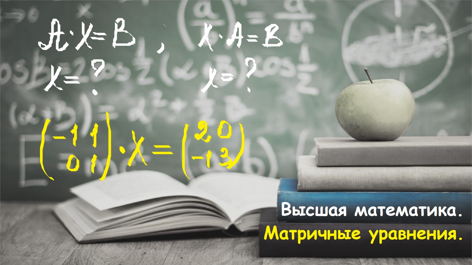ВЫСШАЯ МАТЕМАТИКА. 1.14. Матричный анализ. Решение матричных уравнений.