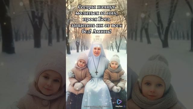 Тем, у кого есть дети и внуки, пожалуйста, напишите "Аминь"! Сестры начнут молиться за них
