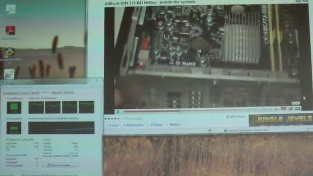 ASRock ION330 playing Youtube HD Video