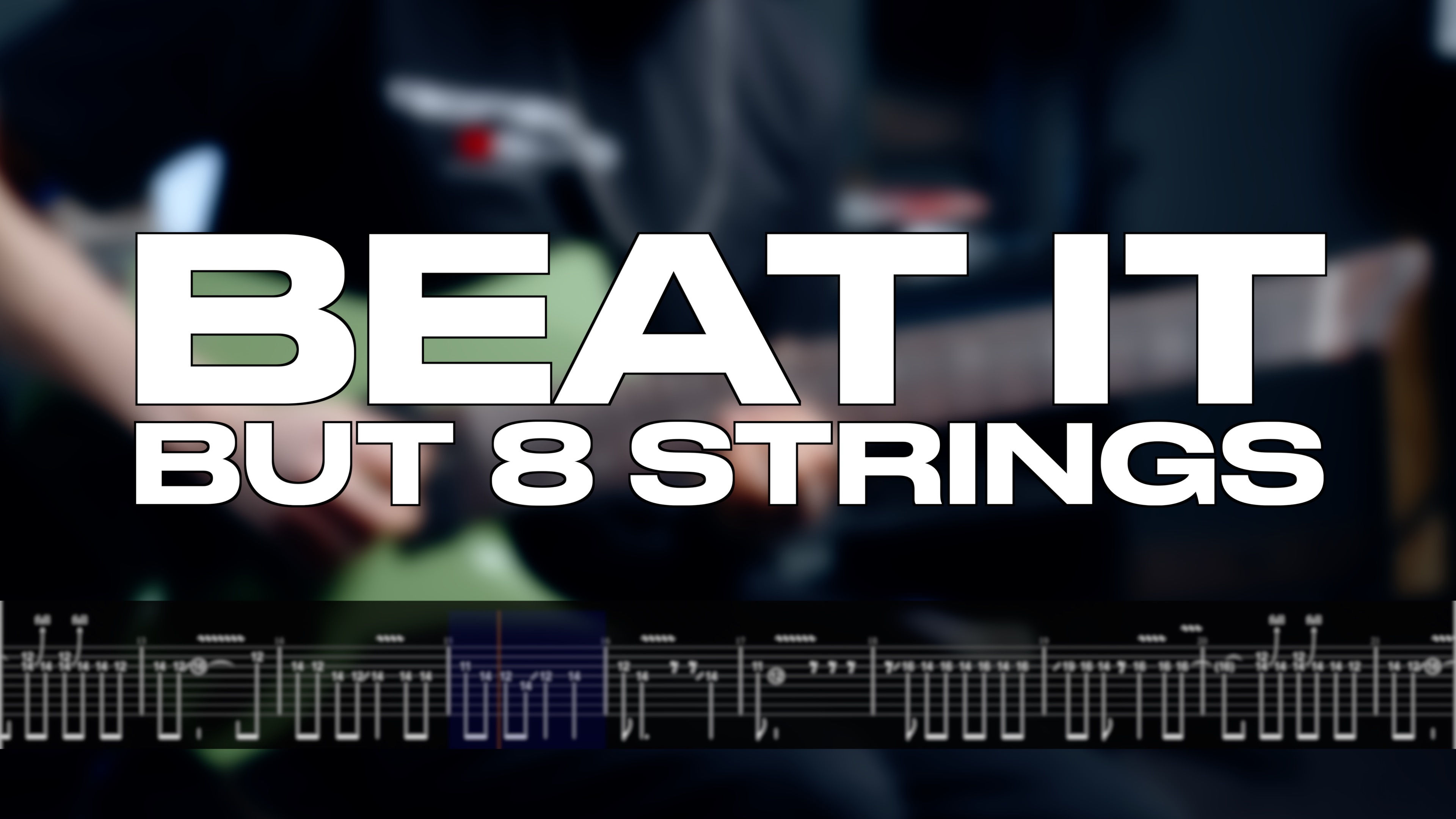 MICHAEL JACKSON - BEAT IT (8 strings cover+ tabs)