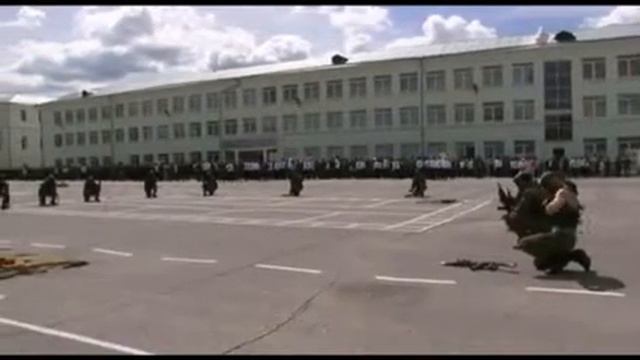 Показательные выступление десантников
