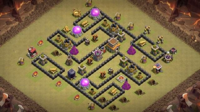 Town hall 8Th8 War Base  Town hall 8Th8 FarmingTrophyWar Base  Coc Th8 Base Link 2023