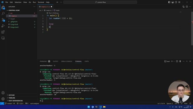 Control Flow In Rust: If/else, Loops & More! 🦀 Intro To Rust #6
