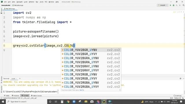 Turn Your Photos to Cartoon Using Python and OpenCV  Binary Dcoder