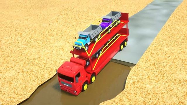 Big Kamaz against a big puddle _ Wheel City Heroes (WCH) - Fire Truck Cartoon fo