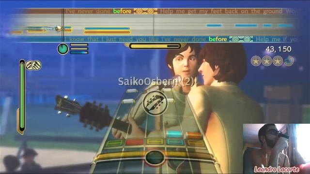 [PS3] Jogando 'The Beatles: Rock Band' ON-LINE (GoCentral) - 'Help' (Custom DLC)(Vocal)!