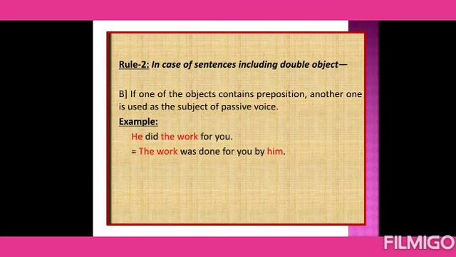 Transformation of Sentence (Changing Voice)
