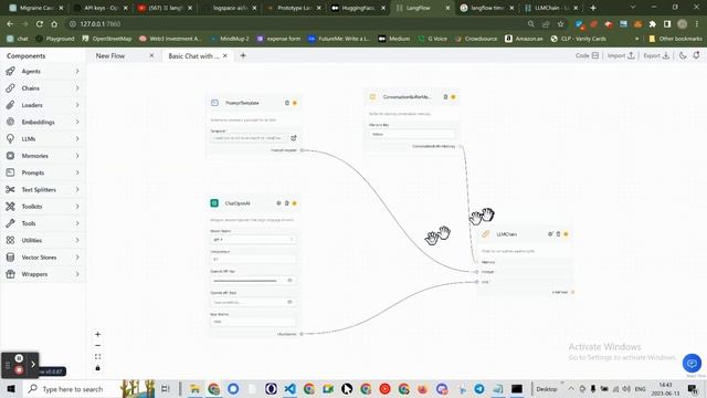 How to use LangFlow to learn LangFlow step 3 (model gpt-4 does not exist!?)