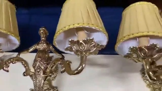 Винтажные бра в стиле барокко