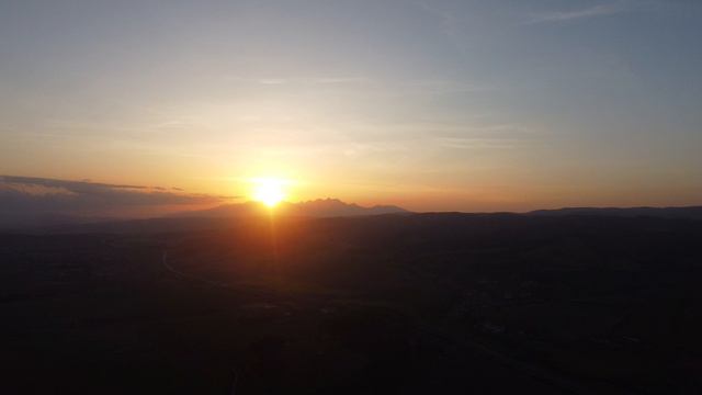 Západ slnka, Slovensko, Tatry.