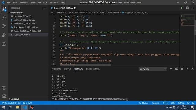 SELF LEARNING INPUT AND OUTPUT PYTHON