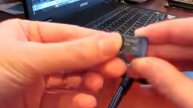 USB Mini SDHC Micro SD / TF Card Reader - зеленый