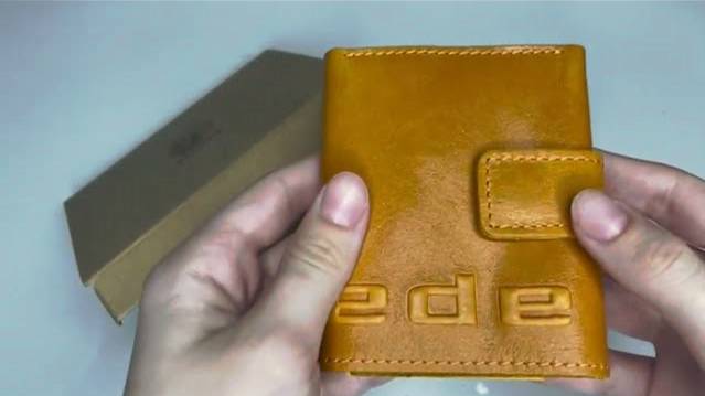 Портмоне купюрник кожаный МП-А-жел Apache бумажник из натуральной кожи табачно-желтый