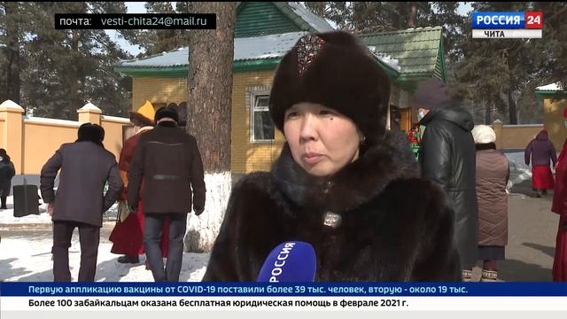В Читинском дацане открыли десятый книжный шкаф с книгами на бурятском