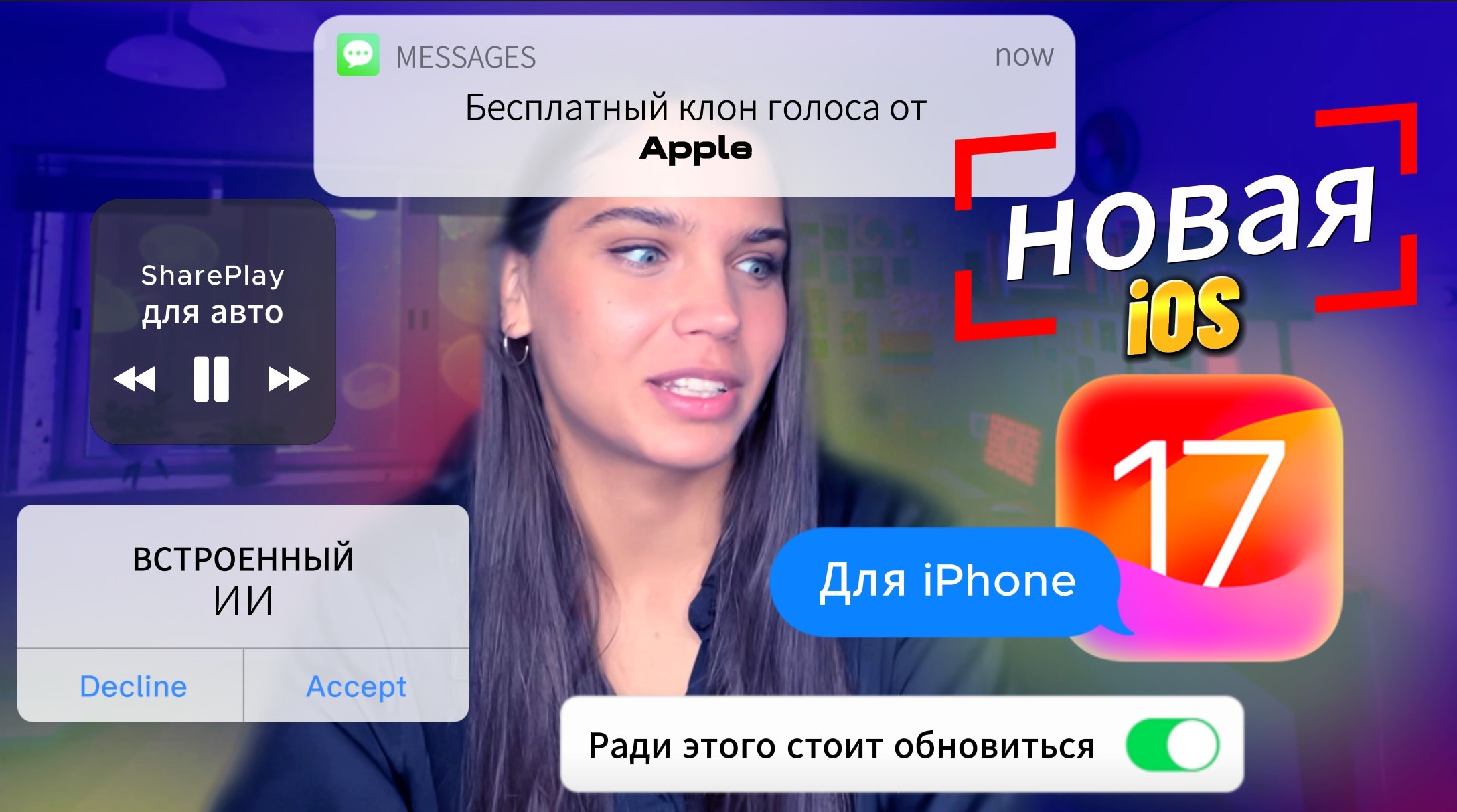 Новинки в iOS 17 для iPhone