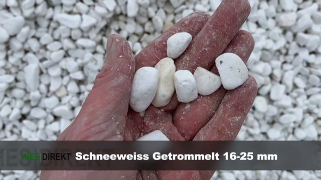 Schneeweiss Getrommelt 16-25 mm | KiesDirekt.de