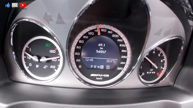 Mercedes C63 AMG 0-100 kmh ACCELERATION - 6.3 V8 W204