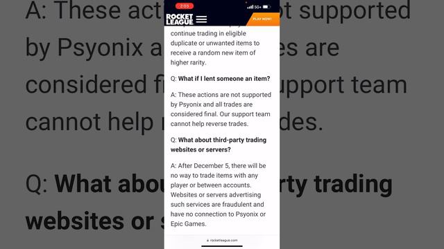 Rocket League Trading Is Being REMOVED!!! 😱😡