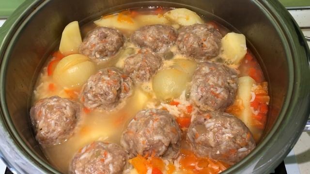 СУПЧИК  С ТЕФТЕЛЯМИ, ДИЕТИЧЕСКИЙ.