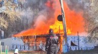 Красноярск пожар в строительном магазине Стасовой, 65к1.