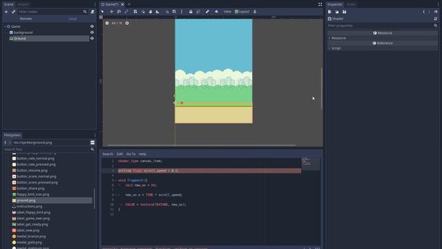 뉴비의 게임만들기 | S1EP4 | Background Transform with Godot