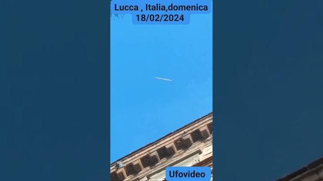 Сигарообразный НЛО над Италией 18 февраля 2024