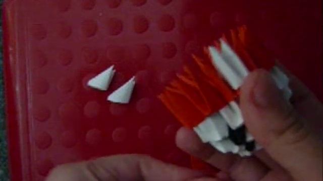 3D origami snowman