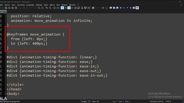 CSS || ANIMATION - PART 2 -   Animation Timing Function, Move Animation, Etc. || TUTORIAL.