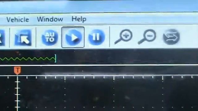 Cuerpo de Aceleración Test con Osciloscopio en función SINGLE
