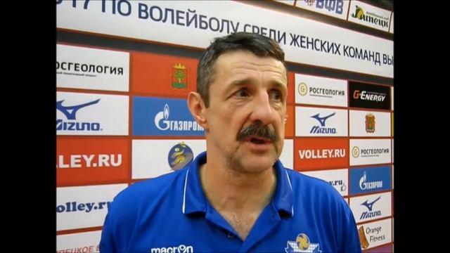 Игорь Гайдабура после матча ВК Липецк - Тюмень-ТюмГУ - 2:3. 13.11.2016