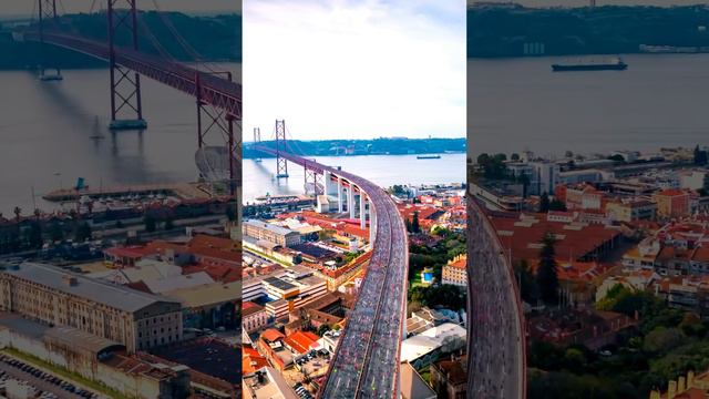 Полумарафон в Лиссабоне (Португалия) 2024. Съёмка с дрона! #забег #дрон #полумарафон #бег