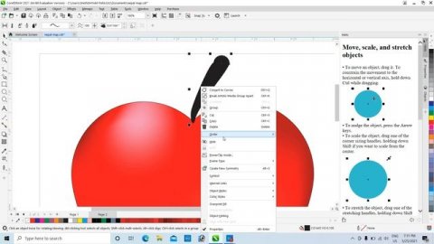 Apple 3D डिजाईन कसरी गर्ने । in Corel Draw 2021